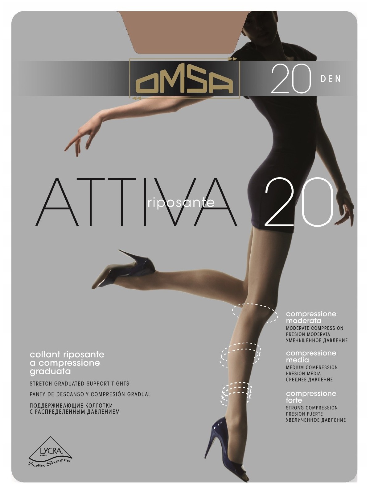 Pėdkelnės Omsa Attiva 20 den, XXL