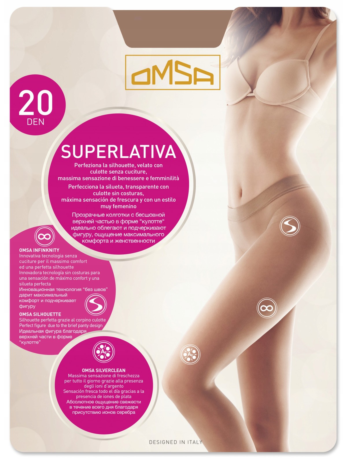 Pėdkelnės Omsa Superlativa 20
