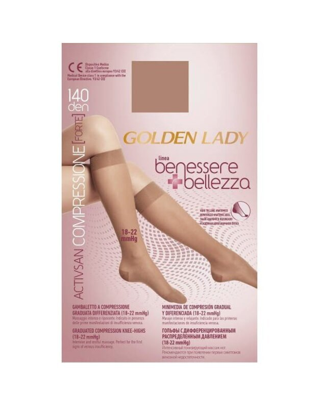 Puskojinės Golden Lady Benessere Bellezza 140 DEN